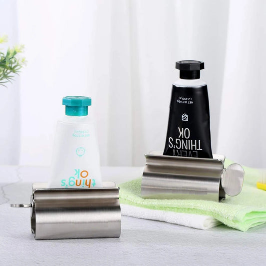 Wyciskacz pasty do zębów i kosmetyków ze stali nierdzewnej